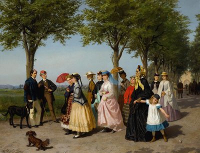 De Promenade door Fritz Paulsen