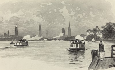 Aussenalster door Fritz Stoltenberg