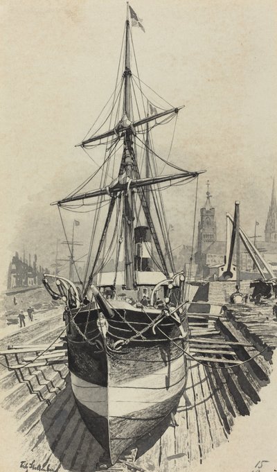 Emigrantenschip door Fritz Stoltenberg