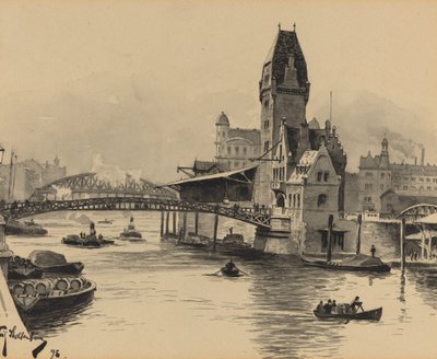Zollkanal door Fritz Stoltenberg