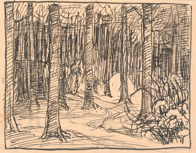 Diep in het bos kruisten de wegen elkaar... door Fritz Syberg