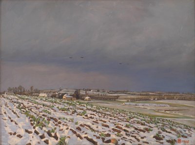 Vroege sneeuw door Fritz Syberg