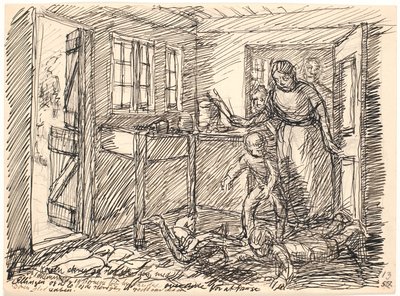 De vrouw schreeuwde... door Fritz Syberg