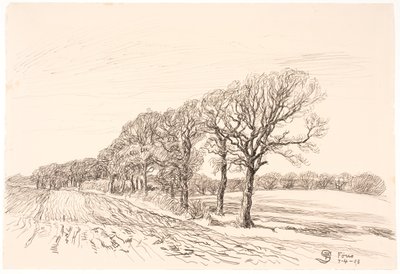 Landschap met eiken. Føns door Fritz Syberg
