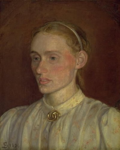 Portret van Anna Syberg door Fritz Syberg