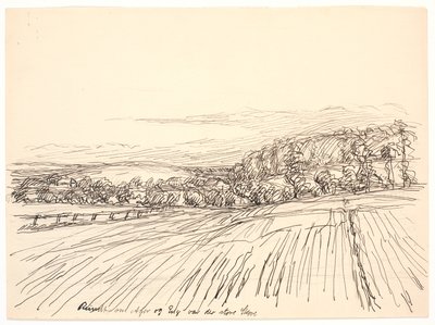 Rondom Ager en Eng waren er grote bossen door Fritz Syberg