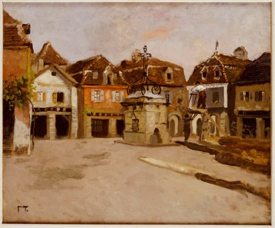 Een Stadsplein door Frits Thaulow