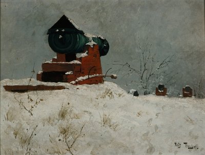 Kanon, Akershus door Fritz Thaulow