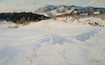 Fleskum boerderij door Fritz Thaulow