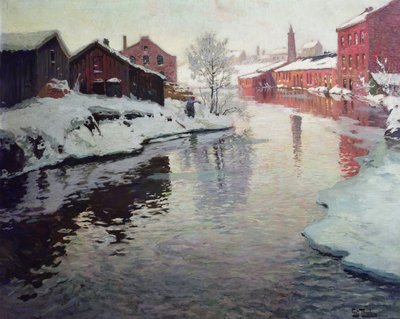 Lysaker rivier door Fritz Thaulow