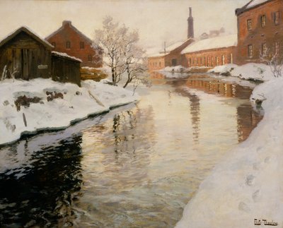 Lysaker rivier door Fritz Thaulow
