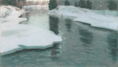Smeltende Sneeuw door Fritz Thaulow