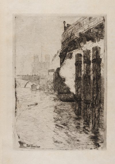 Pierbrug door Fritz Thaulow