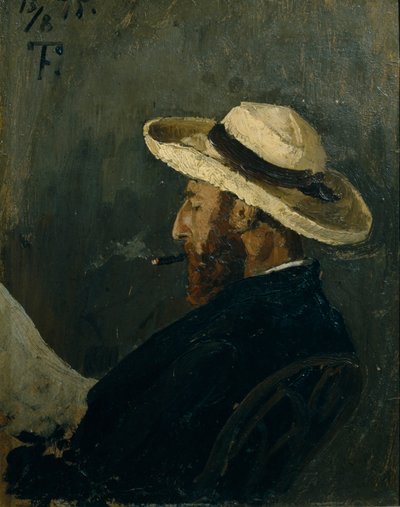 Portret van Fredrik Collett door Fritz Thaulow