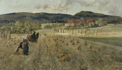 Septemberdag in Vestre Aker door Fritz Thaulow