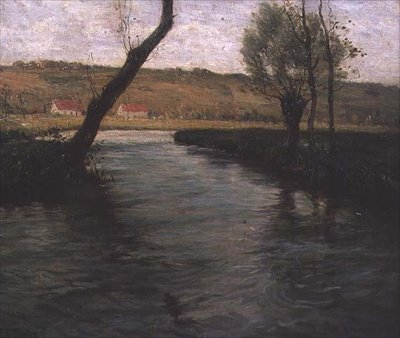 De Stroom door de Weide door Fritz Thaulow