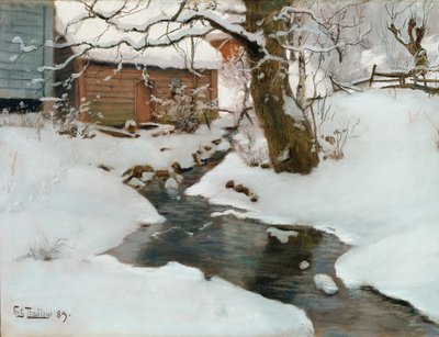 Winter op het eiland Stord, 1889 door Frits Thaulow