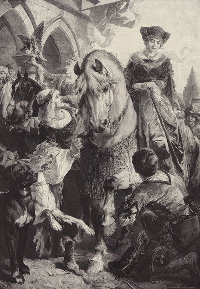 Uitrijden om te jagen door Fritz Wagner