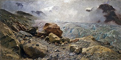 Gletsjer door Fritz Wilhelm Rabending