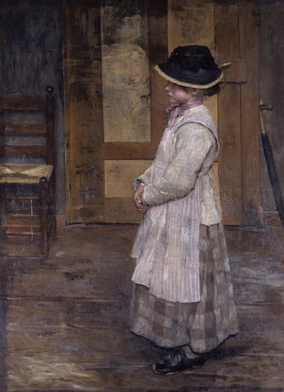 Aan de deur door Fritz von Uhde
