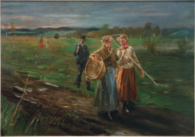Bij het hooien door Fritz von Uhde