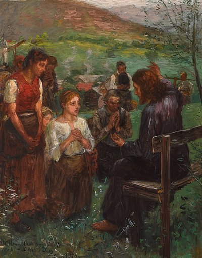 Bergrede door Fritz von Uhde