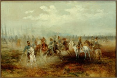 Gevecht bij Buzancy door Fritz von Uhde