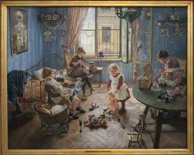Kleuterschool door Fritz von Uhde