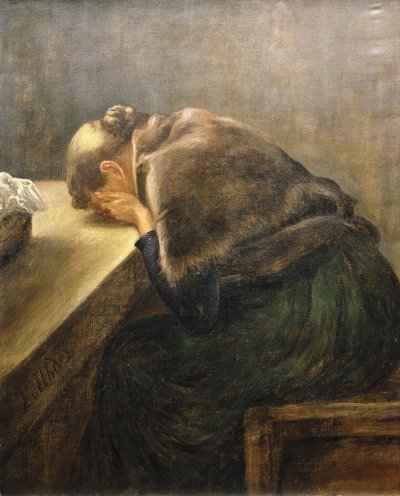 Rouw door Fritz von Uhde
