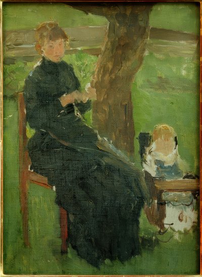 Moeder en kind door Fritz von Uhde