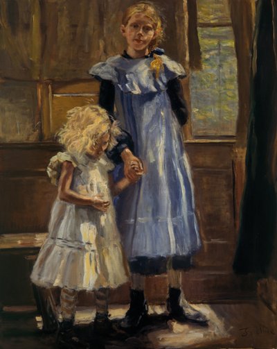 Twee meisjes door Fritz von Uhde