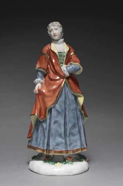Italiaanse komediefiguur: Isabella door Fürstenberg Porcelain Factory