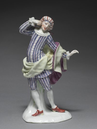Italiaanse Komediefiguur: Mezetin, ca. 1753 door Fürstenberg Porcelain Factory