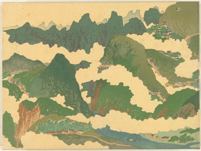 Het Gele rivier deel door Fukuda Bisen