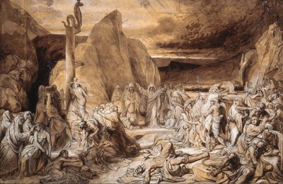 De Koperen Slang Studie, 1839 door Fyodor Antonovich Bruni
