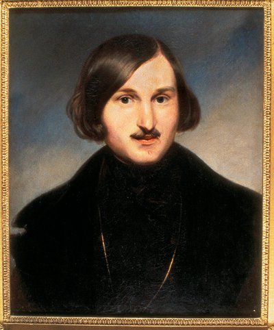 Portret van Nikolai Gogol (Nikolai Vasilievich Gogol, vroege jaren 1840) door Fyodor Antonovich Moller