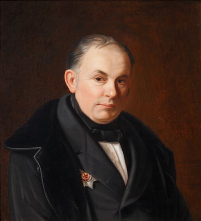 Portret van de dichter Vasily Zhukovsky 1783-1852, 1854 door Fyodor Ivanovich Igin