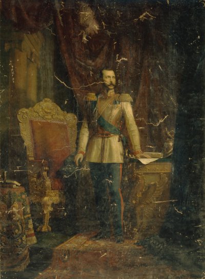 Portret van Keizer Alexander II door Fyodor Martynovich Reichert