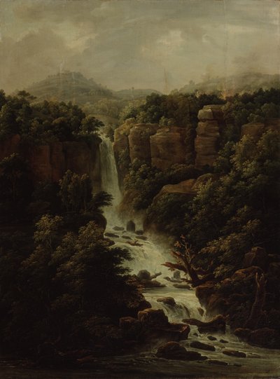Waterval bij het pauselijk paleis in Rome door Fyodor Mikhailovich Matveyev