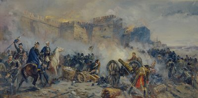 Russisch leger veroverde Izmail fort door Fyodor Pavlovich Usypenko