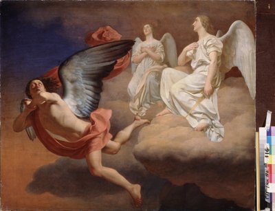Abaddon en de engelen. Naar het epische gedicht de Messias van Friedrich Gottlieb Klopstock door Fyodor Semionovich Zavyalov