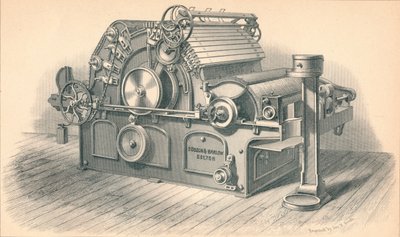 Zelfstrippen Kaardmachine, door Dobson en Barlow Bolton door GB Smith