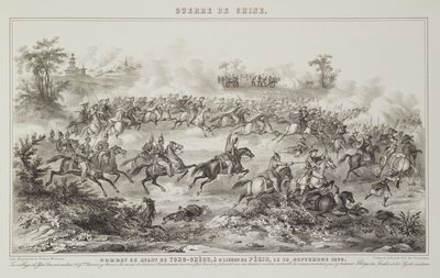 De Slag bij Chang-Kia-Onang, voor Tong-Cheou, 18 september 1860, uit De Oorlog in China, 1862 door G.C. de Fortavion