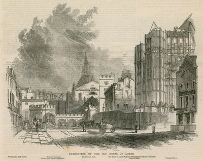 Sloop van het oude Hogerhuis door G.F. Sargent