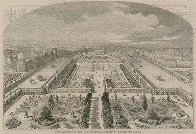 De tuinen van de Tuinbouwvereniging in Kensington Gore door G.F. Sargent