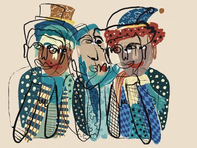 Speelse abstracte figuren door GIovanna Gil Alves