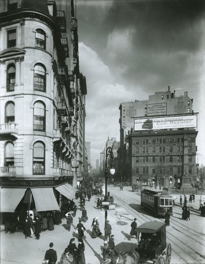 Broadway Noord vanaf 24th Street, New York City door G.P. Hall und Sohn