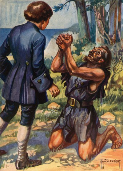 Illustratie voor Schateiland van Robert Louis Stevenson door G.P. Micklewright