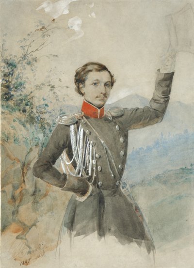 Portret van Semyon Dmitrievich Lisanevich 1822-1877, 1847-1849 door G.V. Corradini