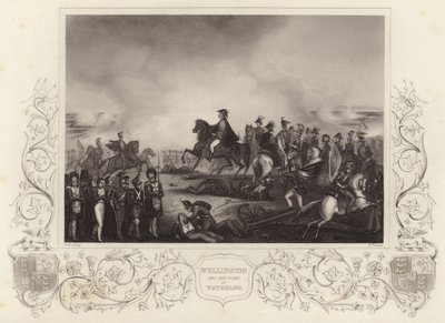 Hertog van Wellington en zijn staf bij Waterloo door G.W. Terry
